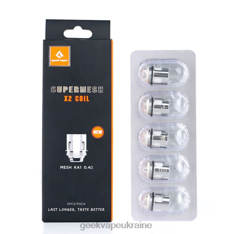 Geek Bar Price | GeekVape super mesh x1/x2 котушки (нова версія) 0,4 Ом Z4Z4X17